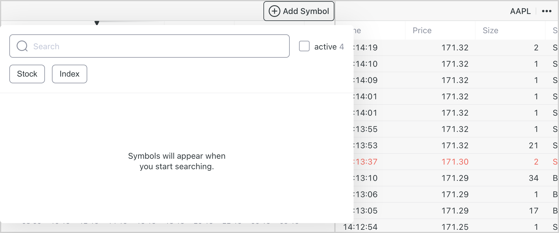 WatchList config-modal