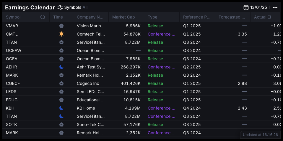 Widget in dark theme